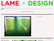 Tablet Screenshot of designlame.wordpress.com