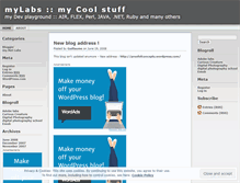 Tablet Screenshot of mylabs.wordpress.com