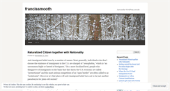 Desktop Screenshot of francissmooth.wordpress.com