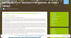Desktop Screenshot of mifamilyliving.wordpress.com