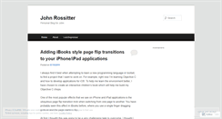 Desktop Screenshot of johnrossitter.wordpress.com