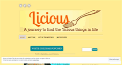 Desktop Screenshot of liciousfood.wordpress.com