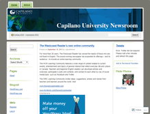 Tablet Screenshot of capunewsroom.wordpress.com