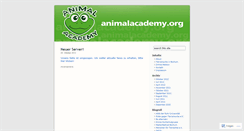 Desktop Screenshot of animalacademy.wordpress.com