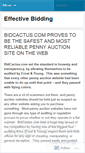 Mobile Screenshot of effectivebidding.wordpress.com