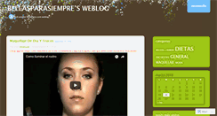 Desktop Screenshot of bellasparasiempre.wordpress.com