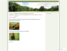 Tablet Screenshot of clewerparknature.wordpress.com
