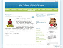 Tablet Screenshot of missfraher.wordpress.com