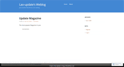 Desktop Screenshot of laoupdate.wordpress.com