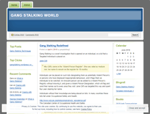 Tablet Screenshot of gangstalkingworld.wordpress.com