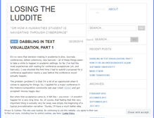 Tablet Screenshot of losingtheluddite.wordpress.com