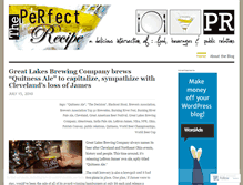 Tablet Screenshot of perfectrecipe.wordpress.com