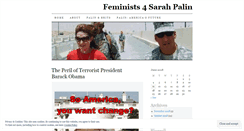 Desktop Screenshot of feminists4sarahpalin.wordpress.com