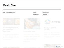 Tablet Screenshot of kevingue.wordpress.com