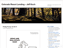 Tablet Screenshot of coloradoresortlending.wordpress.com