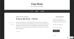 Desktop Screenshot of cayobuay.wordpress.com