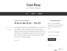 Tablet Screenshot of cayobuay.wordpress.com