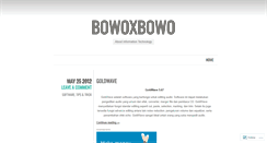 Desktop Screenshot of bowoxbowo.wordpress.com