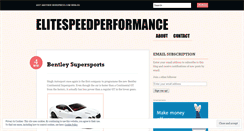 Desktop Screenshot of elitespeedperformance.wordpress.com