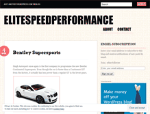 Tablet Screenshot of elitespeedperformance.wordpress.com