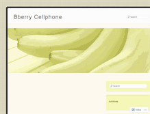 Tablet Screenshot of bberrycellphone.wordpress.com