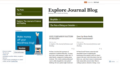 Desktop Screenshot of explorejournalblog.wordpress.com