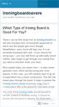 Mobile Screenshot of ironingboardcovers.wordpress.com