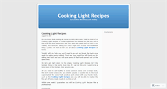 Desktop Screenshot of cookinglightrecipes.wordpress.com