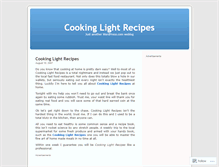 Tablet Screenshot of cookinglightrecipes.wordpress.com