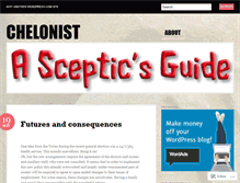 Tablet Screenshot of chelonist.wordpress.com