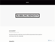 Tablet Screenshot of bubblingbeneath.wordpress.com