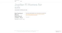 Desktop Screenshot of jupiterhomesforsalefl.wordpress.com