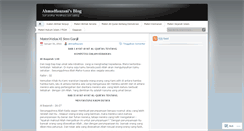 Desktop Screenshot of ahmadfauzani.wordpress.com