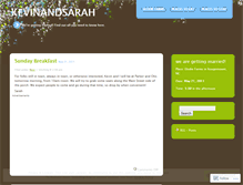 Tablet Screenshot of kevinandsarah.wordpress.com