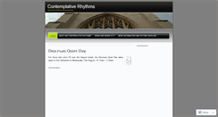 Desktop Screenshot of contemplativerhythms.wordpress.com