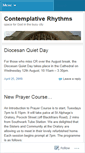 Mobile Screenshot of contemplativerhythms.wordpress.com