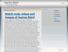 Tablet Screenshot of jeannebaird.wordpress.com