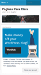 Mobile Screenshot of paginasparaclarinha.wordpress.com