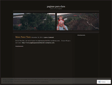 Tablet Screenshot of paginasparaclarinha.wordpress.com