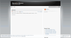 Desktop Screenshot of marriedtomorocco.wordpress.com