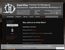 Tablet Screenshot of hotelwien.wordpress.com