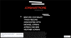 Desktop Screenshot of jordanstrore.wordpress.com