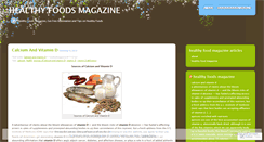 Desktop Screenshot of healthyfoodsmagazine.wordpress.com