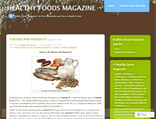 Tablet Screenshot of healthyfoodsmagazine.wordpress.com