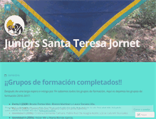 Tablet Screenshot of juniorsantateresa.wordpress.com