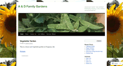 Desktop Screenshot of adfamilygardens.wordpress.com