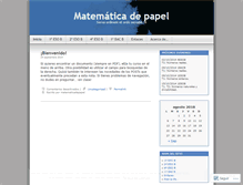Tablet Screenshot of matematicadepapel.wordpress.com