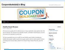 Tablet Screenshot of coupondealsdaily.wordpress.com