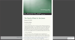 Desktop Screenshot of incantationsinblue.wordpress.com