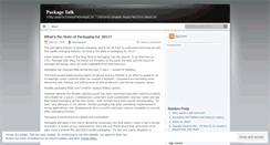 Desktop Screenshot of packagetalk.wordpress.com